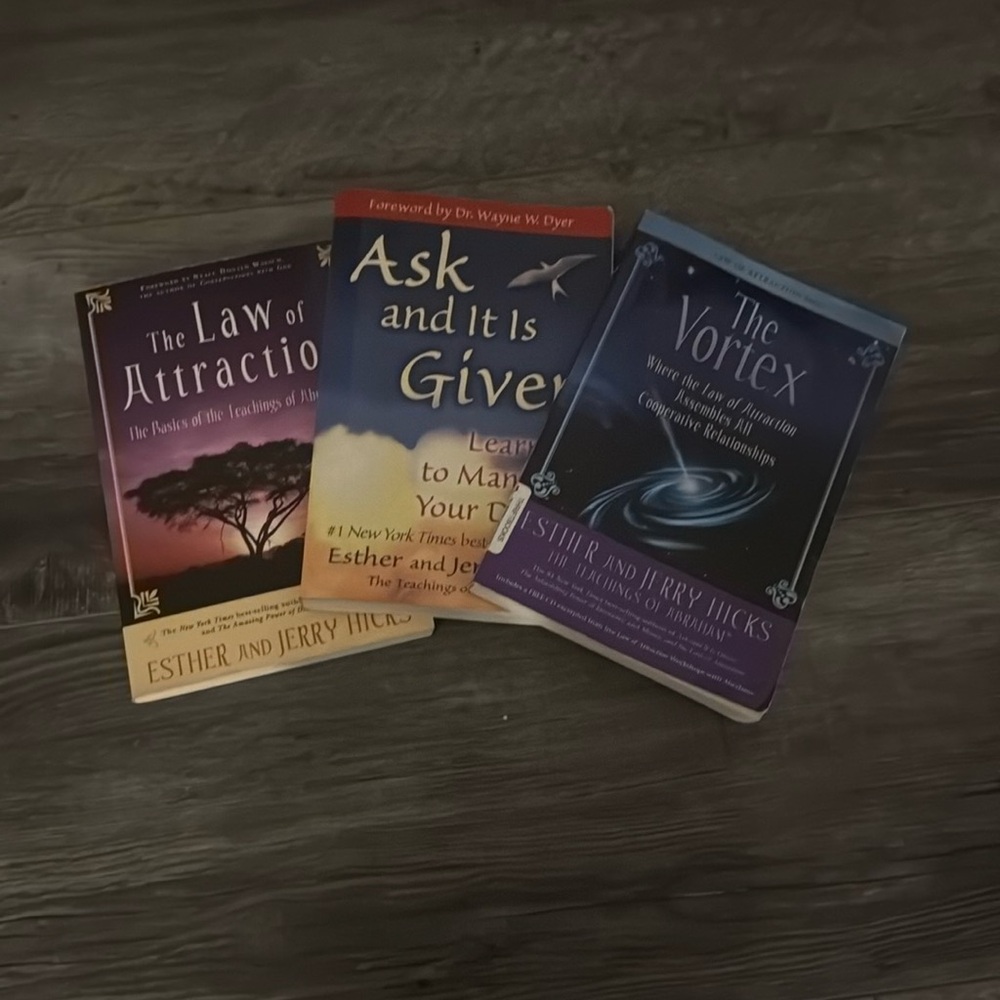 Lot of 3 The Law of Attraction Books by Esther & Jerry Hicks
